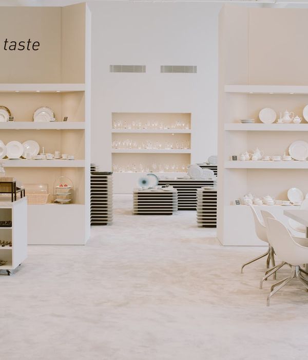 Modern retail store interior with organized shelving and bright lighting